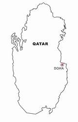 Qatar Cartine Landkarten Bandera Geografie Nazioni Colorea Malvorlage Kategorien Stampa sketch template