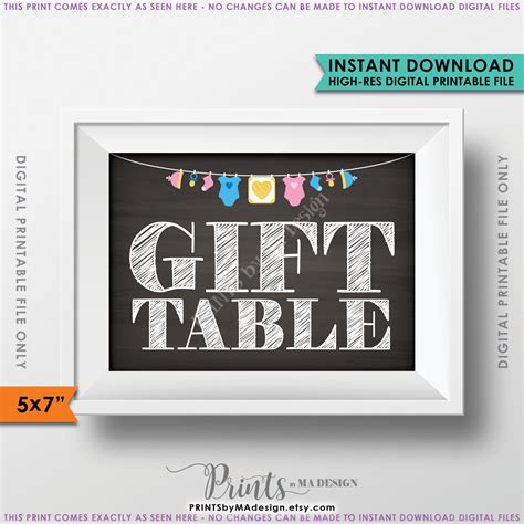 gift table sign cards  gifts baby shower sign baby shower gifts