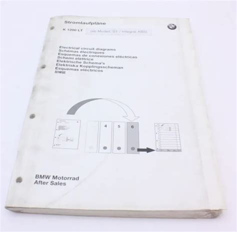genuine oem bmw klt electric circuit wiring diagrams manual  fold outs  picclick