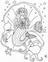 Meerjungfrau Ausmalbilder Erwachsene Malvorlagen sketch template