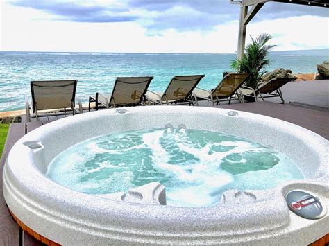 private oceanfront hot tub mini resort north shore o ahu waialua