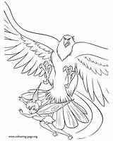 Hawk Coloring Pages Tinker Bell Attacked Being Printable Colouring Coloringtop sketch template