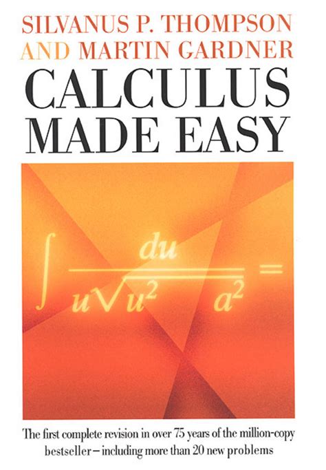 calculus  easy silvanus p thompson macmillan