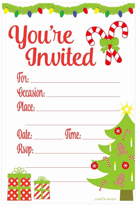 christmas party invitations template lovely amazon  christmas