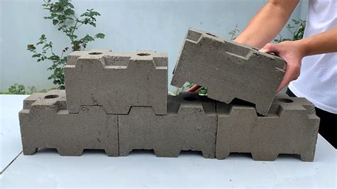 process  creating cement lego bricks jointed bricks  mortar
