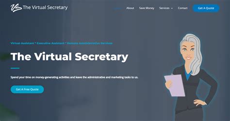Wordpress Website The Virtual Secretary