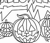 Pages Coloring Halloween Spooky Scary Classroom sketch template