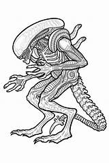 Alien Coloring Xenomorph Pages Predator Choose Board Fiction Science Adult sketch template