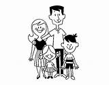 Happy Family Coloring Coloringcrew sketch template
