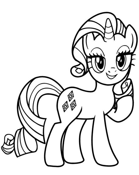 rarity coloring pages  coloring pages  kids unicorn coloring