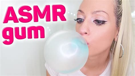 Asmr Chewing Gum 👄 And Blowing Bubbles Intense Chewing Whispering