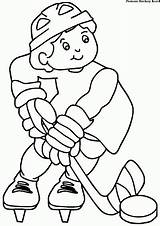Gambar Mewarnai Anak Kecil Olahraga Hoki Contoh Putih sketch template