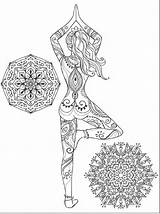 Yoga Coloring Mandala Mandalas Meditation Adults Book Choose Board Poses sketch template