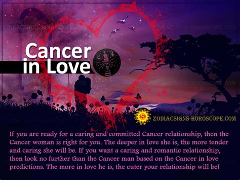 cancer in love traits and compatibility for man and woman