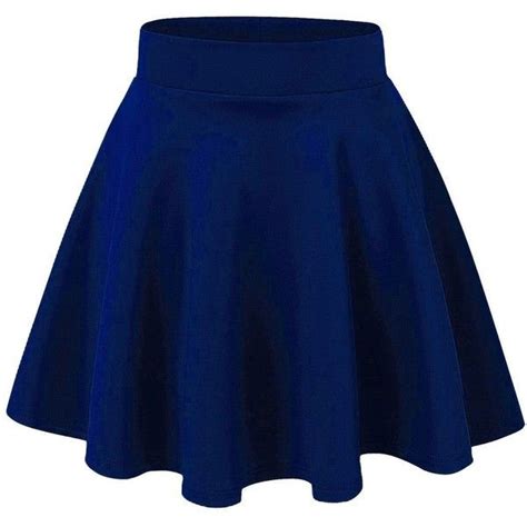 lagirl stretchy flared skater skirt 7 90 liked on polyvore featuring skirts saias flared