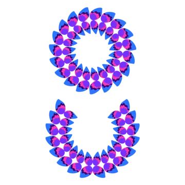monogram circle vector monogram leaf circle colorfull circle chart