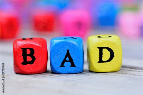 bad word  wooden table stock photo  royalty  images  fotoliacom pic