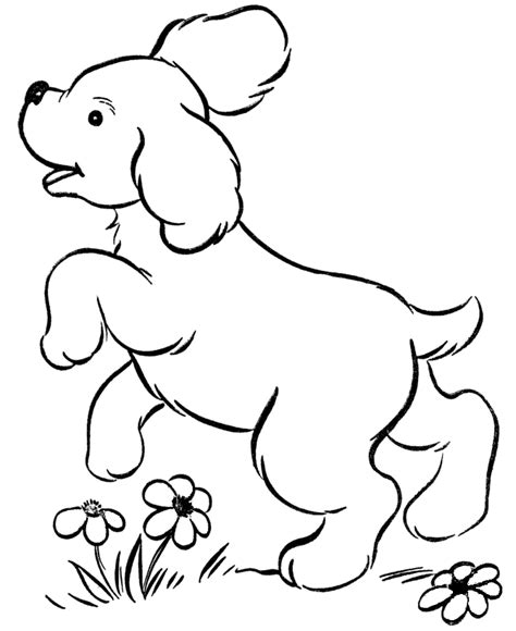 dogs colouring pages