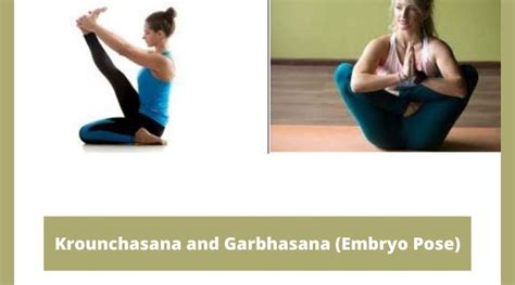 krounchasana  garbhasana embryo pose crane pose poses yoga