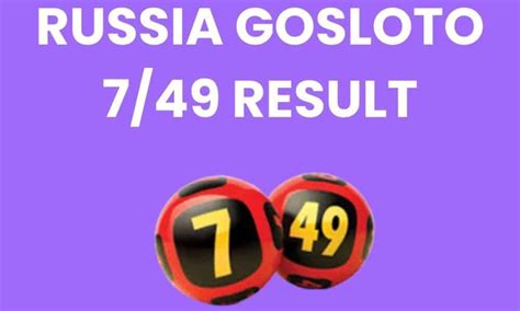 russia gosloto  results thursday  january