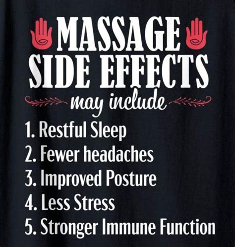 Funny Massage Side Effects Massage Therapy Quotes Massage Therapy