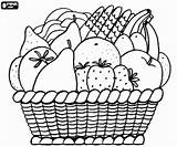 Basket Fruit Varied Coloring Pages Fruits Frutas Para Cesta Colorir Imprimir Desenho Oncoloring sketch template