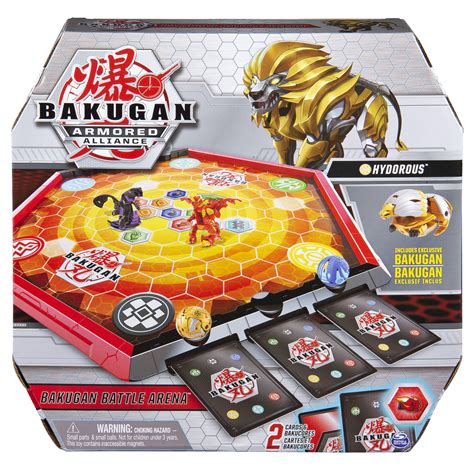 bakugan battle arena game board  exclusive gold hydorous bakugan
