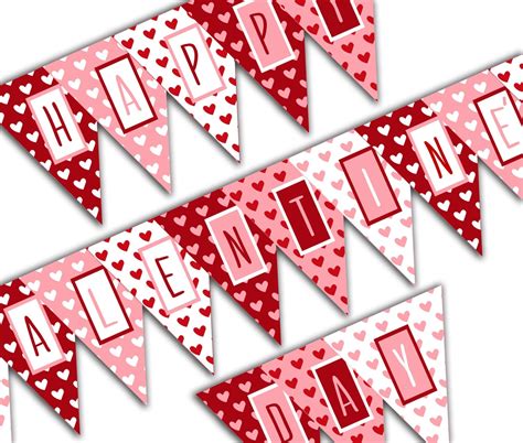 valentines day banner printable printable word searches