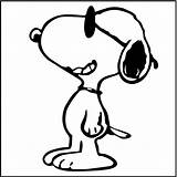 Snoopy Coloring Pages Famous Color Cartoon Kids Dog Printable Getdrawings Getcolorings Choose Board sketch template