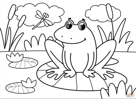 frog coloring pages  kids enjoy   frog  vrogueco