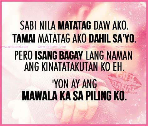 tagalog love quotes   girl banat