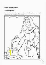Widow Elisha Helps Coloring Oil Divyajanani sketch template