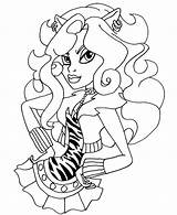 Coloring Monster High Pages Wolf Clawdeen Sweet Choose Board Library Print sketch template