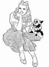 Oz Wizard Coloring Pages Printable Toto Kids Sheets Print Clipart Colouring Adult Fun Color Cliparts Dorthy Extravaganza Dorothy Board Colour sketch template