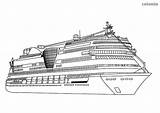 Schiff Kreuzfahrtschiff Ausmalbilder Malvorlage Titanic Schiffe Großes Fahrzeuge Dampfschiff Template Vorlage Kreuzfahrt sketch template