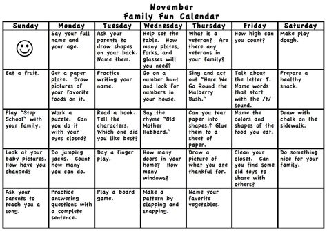 monthly activity calendars kindergarten  ms handspiker