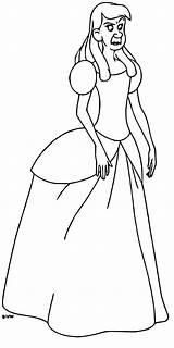 Cinderella Anastasia Drizella Tremaine Lucifer sketch template
