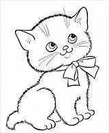 Kucing Mewarnai Untuk Paud Kepala Lucu Menambah Dewasa Kreatifitas Cocok Sulit sketch template