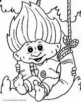 Coloring Troll Pages Trolls Fantasy Color Adults Kids Medieval Giant Movie Printable Book Colouring Print Sheets Doll Giants Peoples Fargelegging sketch template