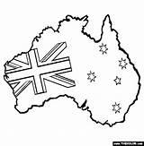 Australian Flag Map Australia Coloring Clipart Kids Drawing Pages Clip Online Colors Colouring Happy Computer Aussie Site Popular Find Coloringhome sketch template