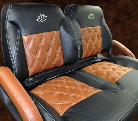 brown  black leather seats  crown emblems