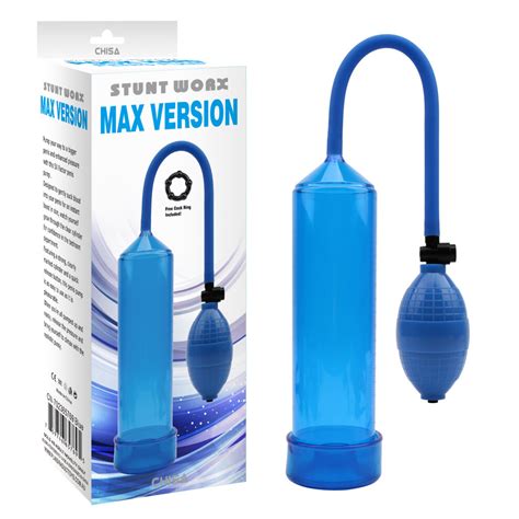 blue penis pump max enlarger vacuum cylinder hand pump on onbuy