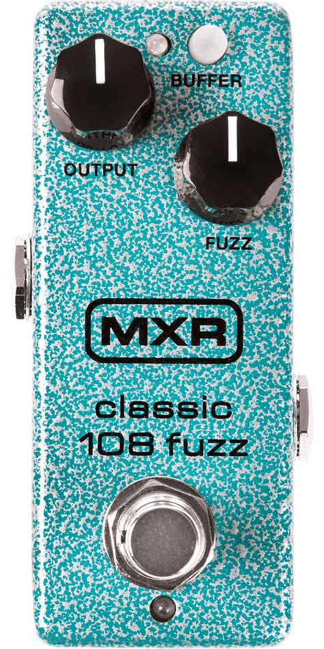 mxr classic  fuzz mini  overdrive distortion fuzz effect pedal