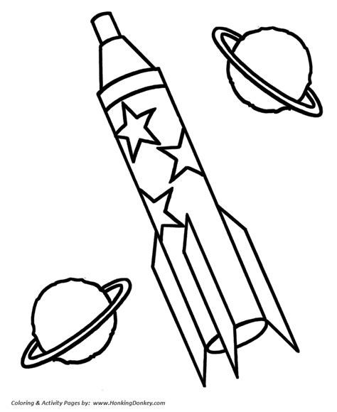 pre  coloring pages  printable rocket  planets pre  coloring