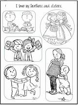 Coloring Sisters Brothers Lds Pages Preschool Family Primary Activity Printable Choose Lesson Activities Theme Board sketch template