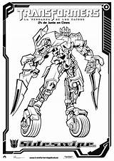 Transformers Sideswipe Trasformers Kolorowanki sketch template