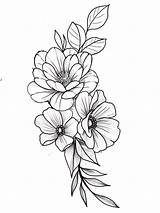 Floral Drawings Sketches sketch template