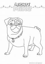 17qq Refined Energetic Pug sketch template