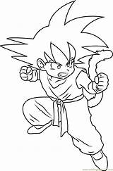 Goku Coloring Kid Pages Angry Color Print Printable Kids Characters Fresh Pdf Coloringpages101 Getcolorings sketch template