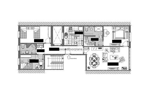 apartments autocad plan   cad floor plans